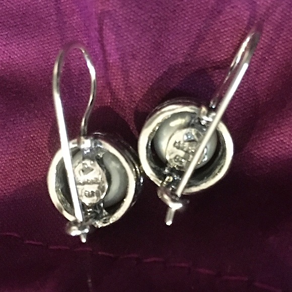 SILPADA Modern Fairytale Sterling Silver Pearl Drop Earrings - Picture 9 of 14